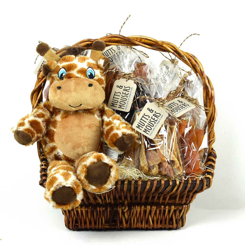 Pet gift basket prepared for delivery across Canada