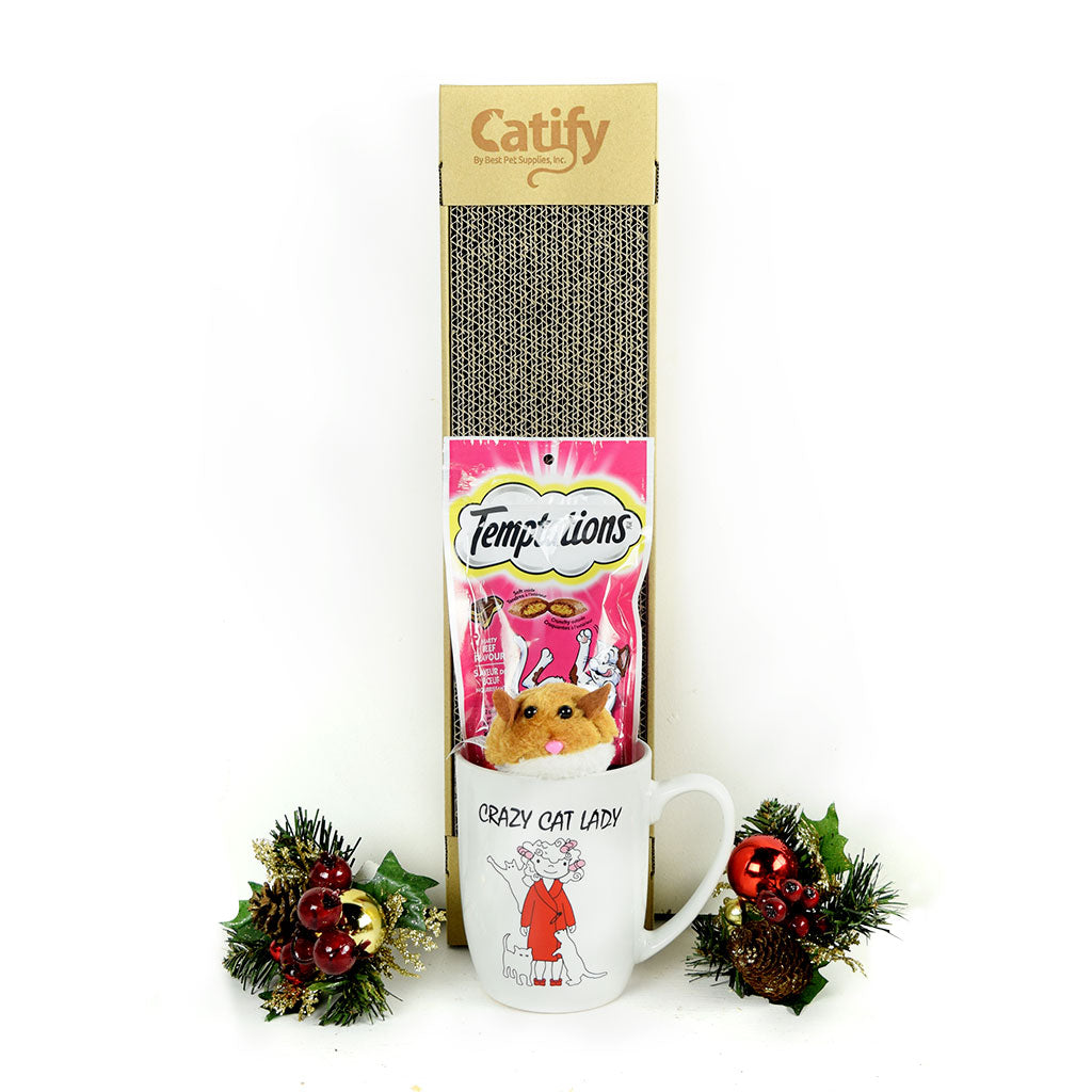 The “Crazy Cat Lady” &amp; Cat Scratch Pad Gift Set